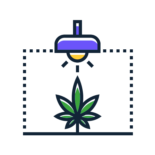 indoor grow lighting icon