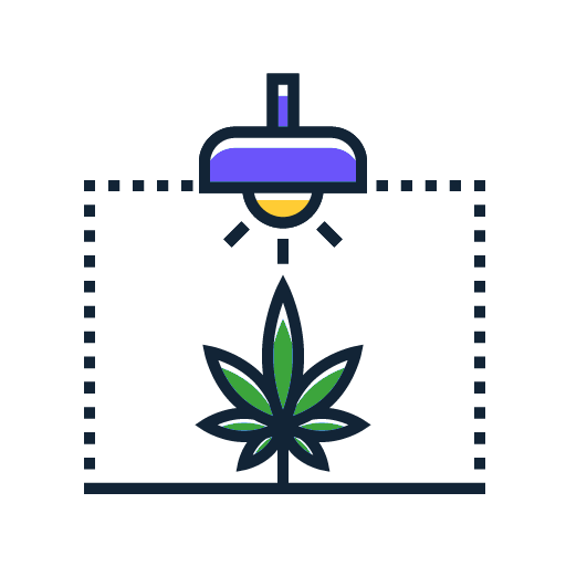 How to Grow Weed - Expert Tips & Cannabis Grow Guides 3 indoor grow lighting icon